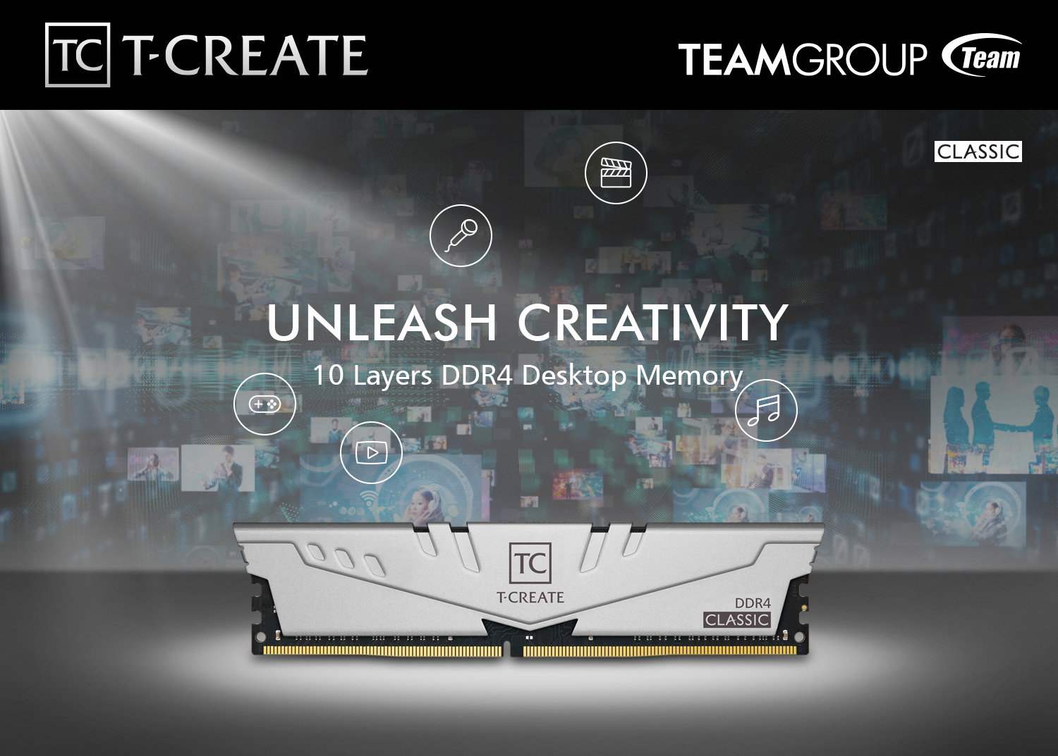 Team T-Create Classic 10 LAYERS 32GB (2 x 16GB) 288-Pin DDR4 SDRAM
